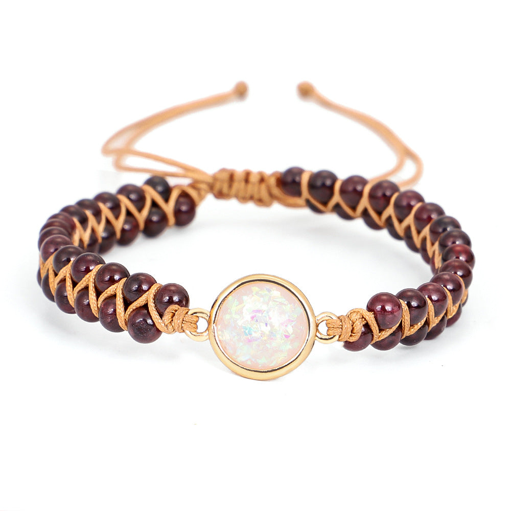 Wholesale Amethyst Opal Double Layer Yoga Bracelet